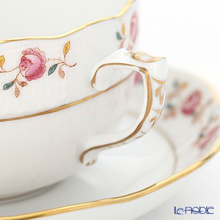 ヘレンド (HEREND) 薔薇の花飾り RGS 00724-0-00 ティーカップ＆ソーサー 200ml