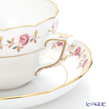 ヘレンド 薔薇の花飾り RGS 00730-0-00 ティーカップ＆ソーサー（兼用） 200ml