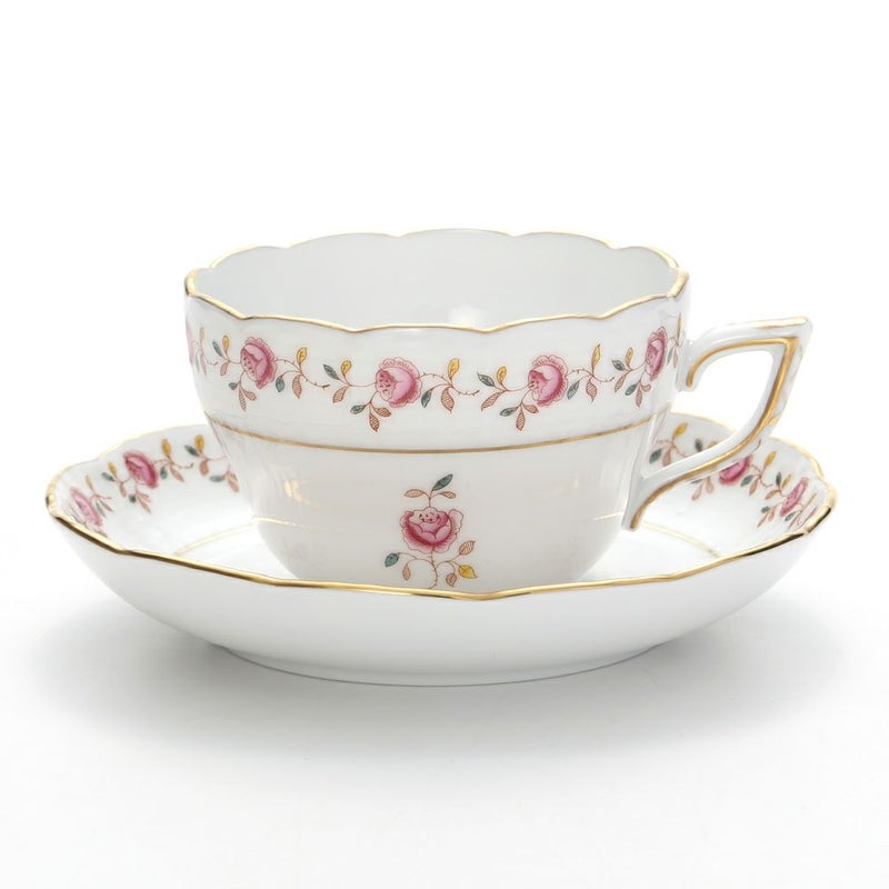 ヘレンド 薔薇の花飾り RGS 00730-0-00 ティーカップ＆ソーサー（兼用） 200ml