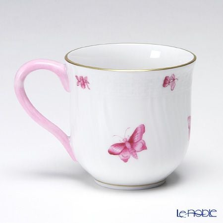 ヘレンド ヴィクトリア・花と蝶 ピンク LVFP 01739-0-00 ミッドマグ 200ml