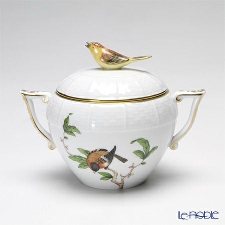 ヘレンド フォレ FORET 00471-0-05 シュガーポット（ローズ） 220ml