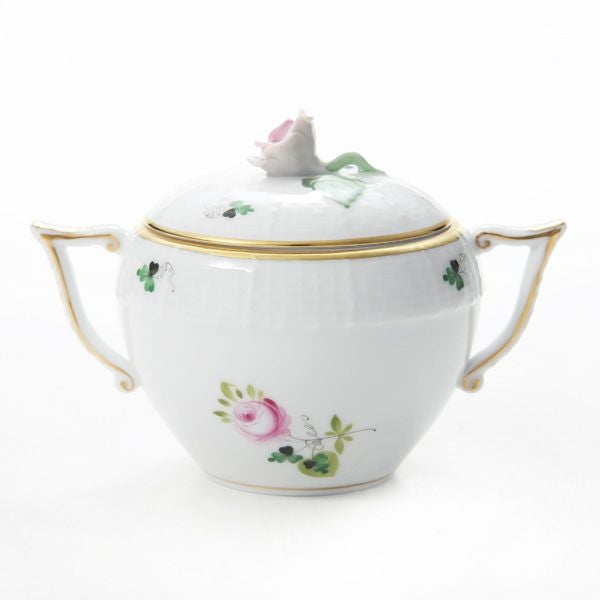 ヘレンド ウィーンのバラ シンプル 00472-0-09 シュガーポット ローズ 200ml