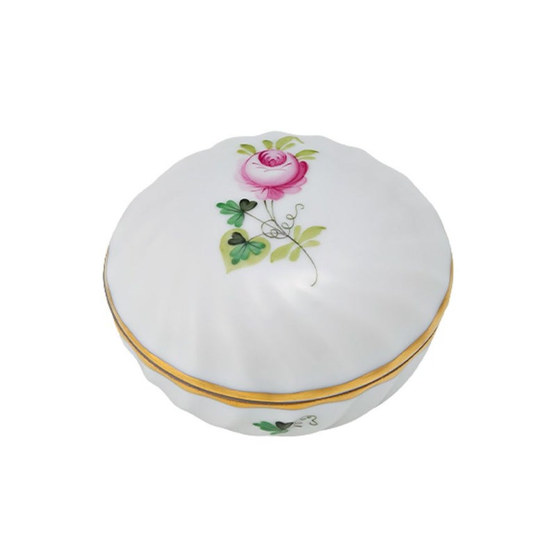 ヘレンド ウィーンのバラ シンプル VRHS ラウンドボックス 7cm 06037-0-00
