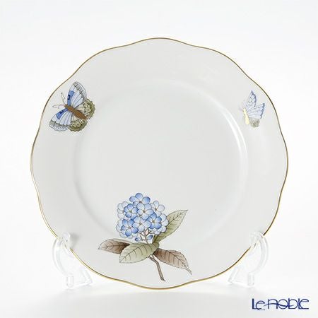 ヘレンド ヴィクトリア・グランデ VICTMC9 20517-0-00 プレート 19cm ブルー（アジサイ）