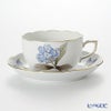 ヘレンド ヴィクトリア・グランデ VICTMC9 20724-0-00 ティーカップ＆ソーサー 200ml ブルー（アジサイ）
