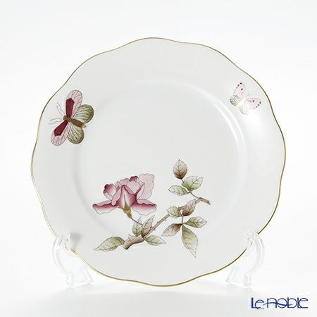 ヘレンド ヴィクトリア・グランデ VICTMC10 20517-0-00 プレート 19cm ピンク（ハイビスカス）