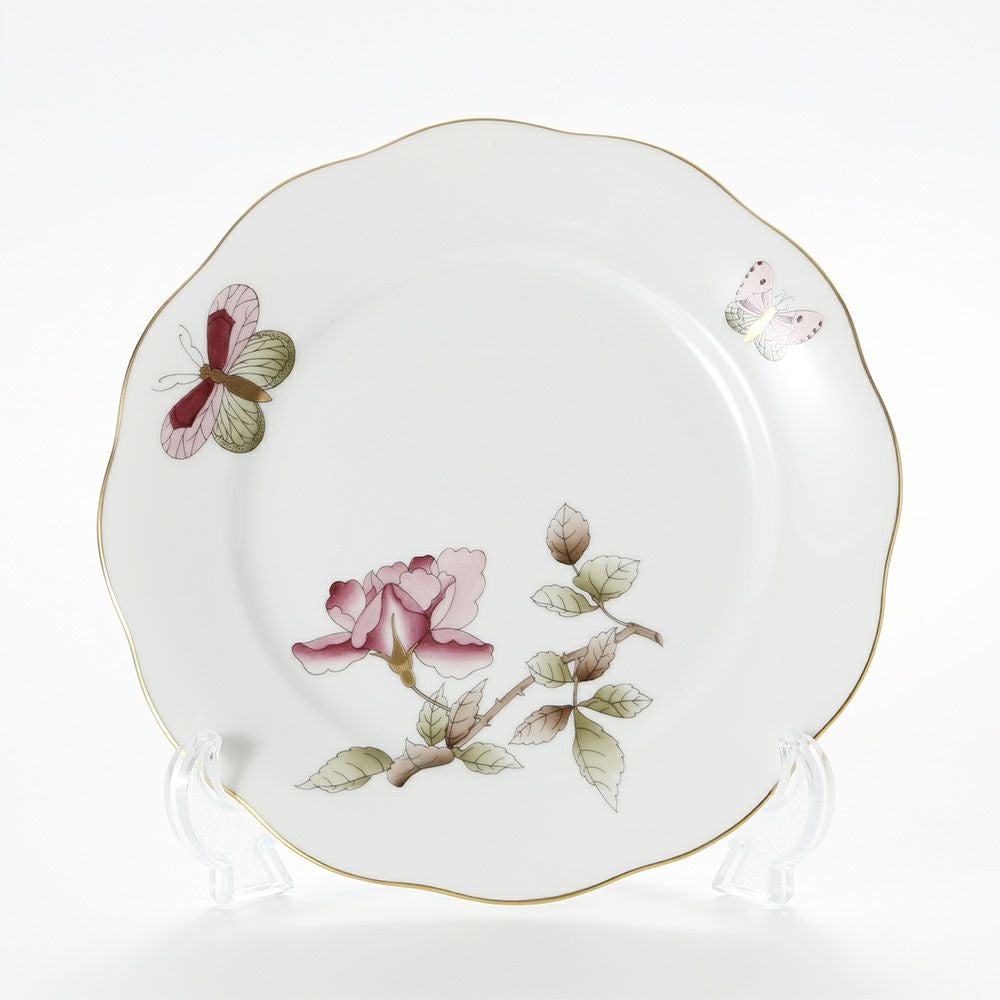 ヘレンド ヴィクトリア・グランデ VICTMC10 20517-0-00 プレート 19cm ピンク（ハイビスカス）