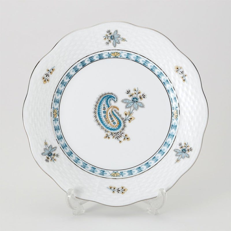 ヘレンド ペイズリー ターコイズ プラチナ BUTTQ-PT 00517-0-00 プレート 19cm