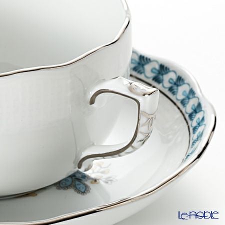 ヘレンド ペイズリー ターコイズ プラチナ BUTTQ-PT 00724-0-00 ティーカップ＆ソーサー 200ml