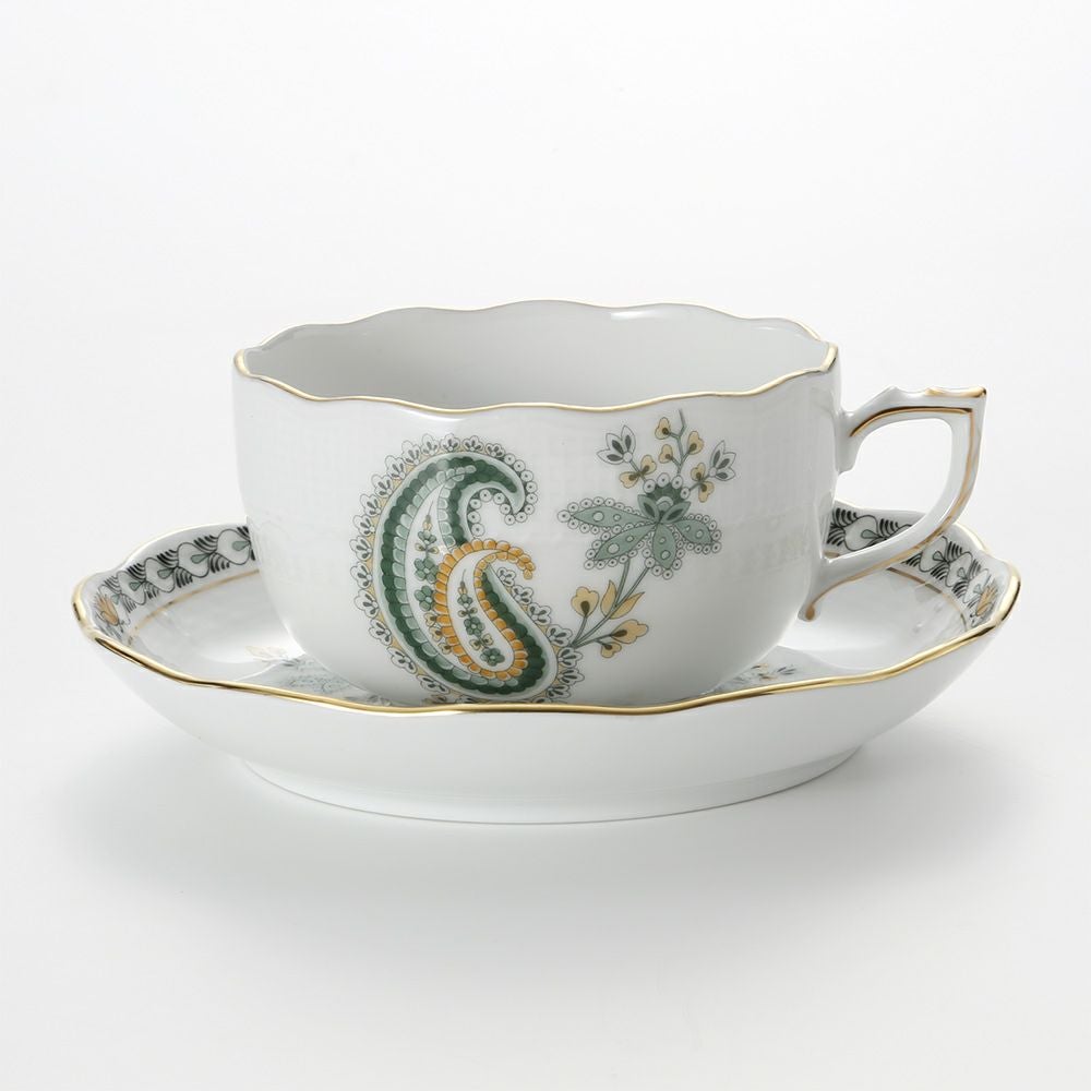 ヘレンド ペイズリー グリーン BUTV 00724-0-00 ティーカップ＆ソーサー 200ml