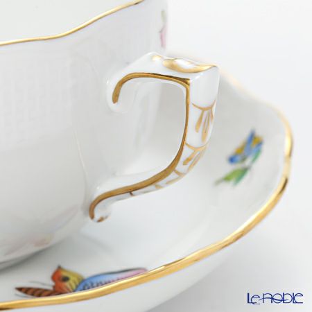 ヘレンド (HEREND) ヴィクトリア・花と蝶 LVF-1 0724-0-00 ティーカップ＆ソーサー 200ml