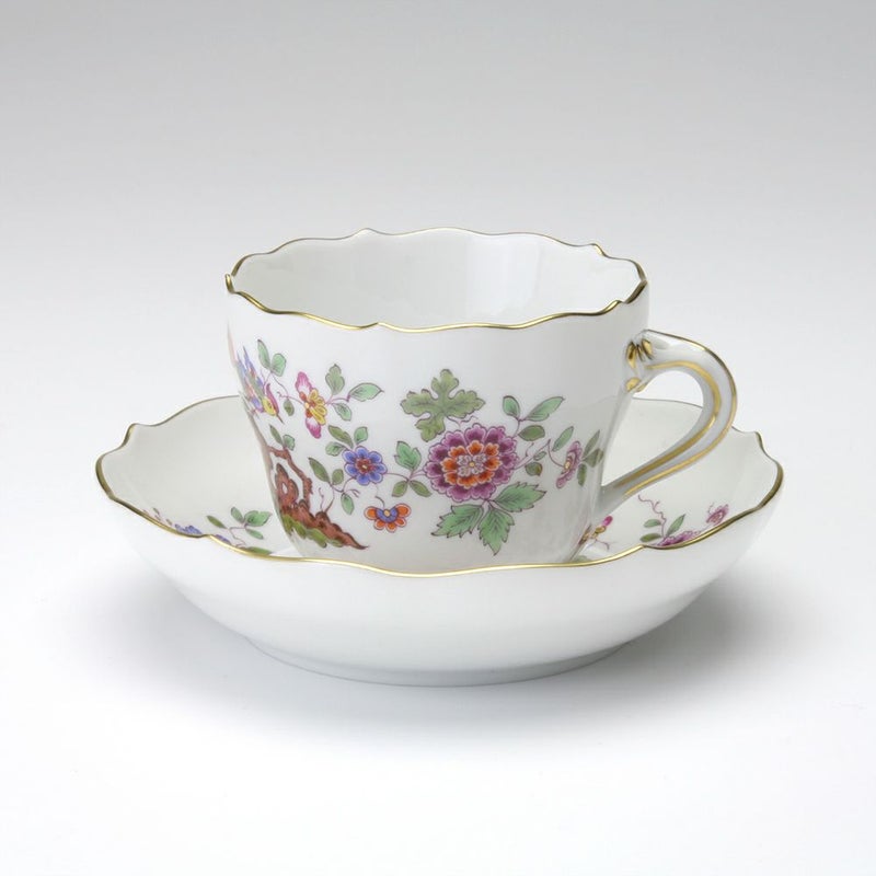 マイセン（Meissen） 楽園の鳥 450110／00580 モカカップ＆ソーサー 100ml