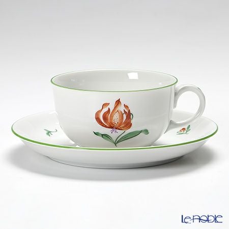 アウガルテン（AUGARTEN） ウィンナーフラワー（5089D） トルコユリ ティーカップ＆ソーサー（S） 200ml（001）