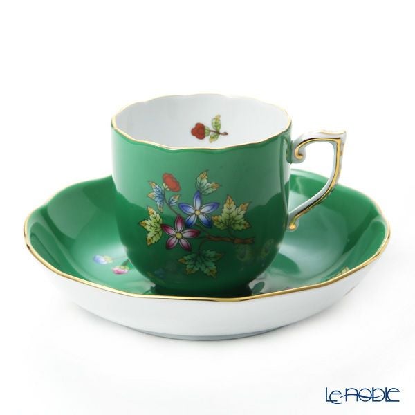 ヘレンド 緑のヴィクトリア VE-FV 20707-0-00 モカカップ＆ソーサー 150ml