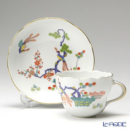 マイセン（Meissen） インドのキジ 454110／00582 コーヒーカップ＆ソーサー 200ml