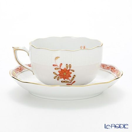 ヘレンド アポニーパーシモン（柿色）ゴールド 00724-0-00 ティーカップ＆ソーサー 200ml