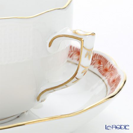 ヘレンド アポニーパーシモン（柿色）ゴールド 00724-0-00 ティーカップ＆ソーサー 200ml