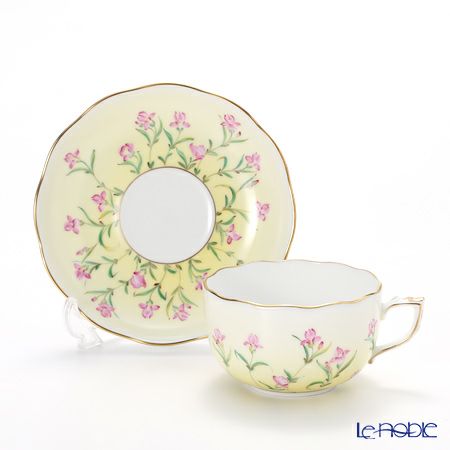 ヘレンド (HEREND) アイリス イエロー IRIS-J 20724-0-00 ティーカップ＆ソーサー 200ml