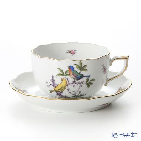 ヘレンド (HEREND) ロスチャイルドバード 多彩色 ROM-6 00724-0-00／724 ティーカップ＆ソーサー 200ml