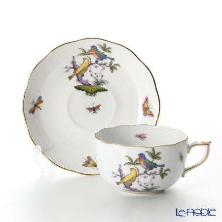 ヘレンド (HEREND) ロスチャイルドバード 多彩色 ROM-6 00724-0-00／724 ティーカップ＆ソーサー 200ml