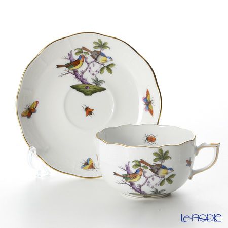 ヘレンド ロスチャイルドバード 多彩色 ROM-11 00724-0-00／724 ティーカップ＆ソーサー 200ml