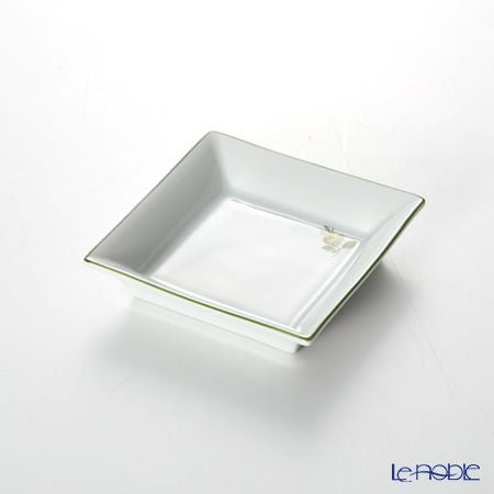 アウガルテン（AUGARTEN） プティットフルール（7096D） グリーン スクエアディッシュ 8×8cm（867）