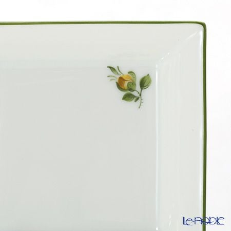 アウガルテン（AUGARTEN） プティットフルール（7096D） グリーン スクエアディッシュ 8×8cm（867）