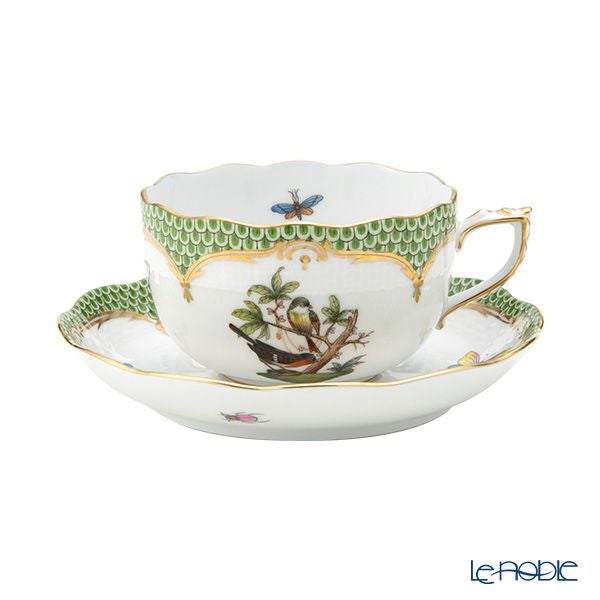 ヘレンド ロスチャイルドバード グリーンスケール ROEV-2 ティーカップ＆ソーサー 200ml 00724-0-00