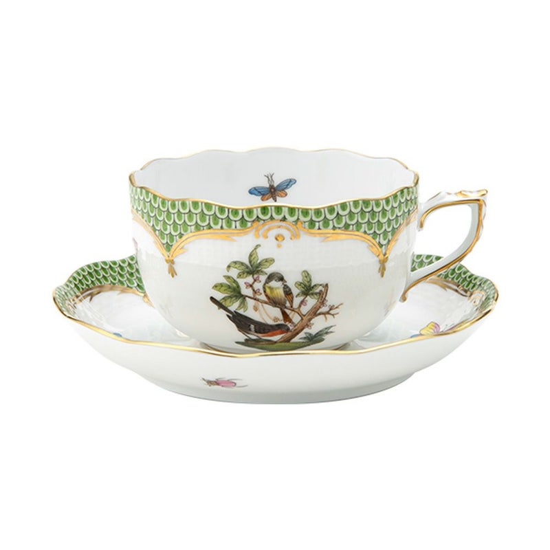 ヘレンド ロスチャイルドバード グリーンスケール ROEV-2 ティーカップ＆ソーサー 200ml 00724-0-00