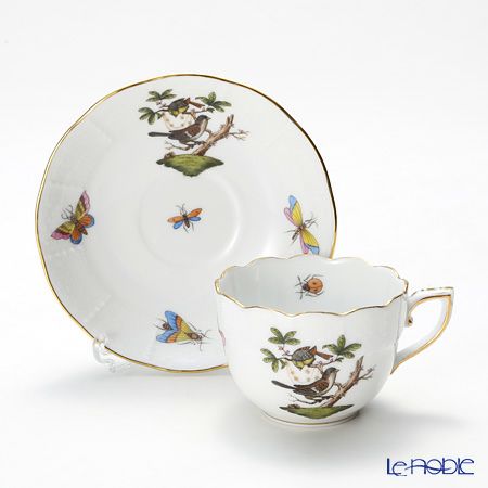 ヘレンド ロスチャイルドバード RO-1 00711-0-00 モカカップ＆ソーサー 100ml