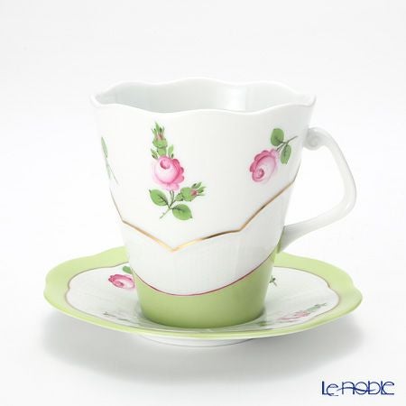 ヘレンド プティットローズ MX4 00903-0-00 ティーカップ＆ソーサー 330ml（ホワイト）