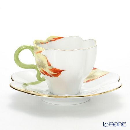 ヘレンド チューリップ TULIP-3 04746-0-00 ティーカップ＆ソーサー レッド