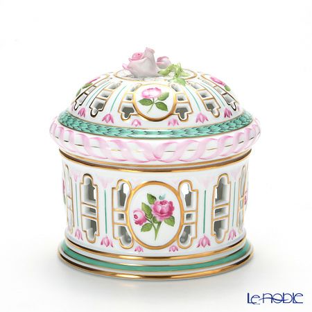 ヘレンド (HEREND) CHLORIS 06206-0-09 透かしボンボン（ローズ） 13cm