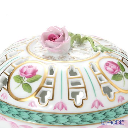 ヘレンド (HEREND) CHLORIS 06206-0-09 透かしボンボン（ローズ） 13cm