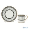ウェッジウッド（Wedgwood） コロネードブラック コーヒーカップ＆ソーサー ボンド 100ml
