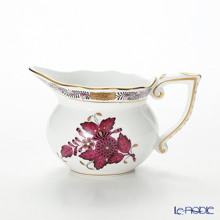 ヘレンド アポニーロイヤルダークピンク AP3-X1+MON ポット、シュガー、クリーマー（LE250）