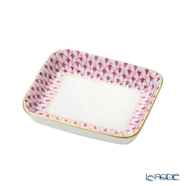 ヘレンド エカイユピンク VHP オブロングトレイ 8.5×7cm 小皿／豆皿 07733-0-00