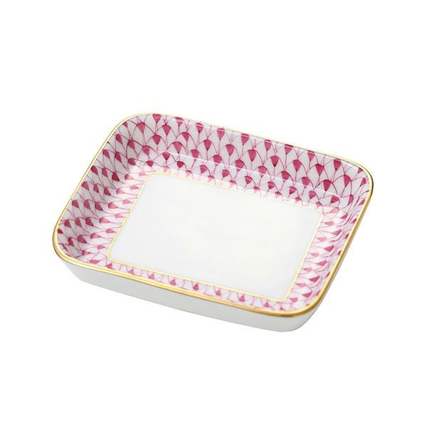 ヘレンド エカイユピンク VHP オブロングトレイ 8.5×7cm 小皿／豆皿 07733-0-00