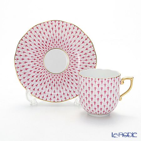 ヘレンド エカイユ ピンク VHP 20707-0-00 モカカップ＆ソーサー 150ml