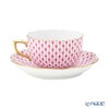 ヘレンド (HEREND) エカイユ ピンク VHP 20724-0-00 ティーカップ＆ソーサー 200ml