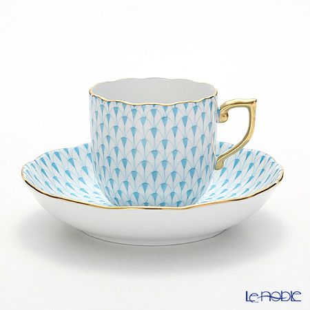 ヘレンド エカイユ ターコイズ VHTQ 20707-0-00 モカカップ＆ソーサー 150ml