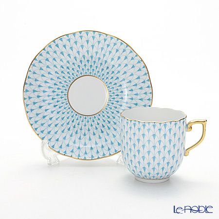 ヘレンド エカイユ ターコイズ VHTQ 20707-0-00 モカカップ＆ソーサー 150ml