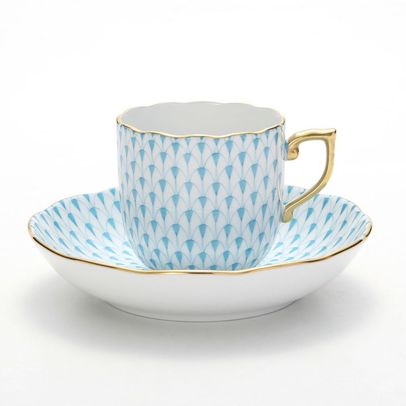 ヘレンド エカイユ ターコイズ VHTQ 20707-0-00 モカカップ＆ソーサー 150ml