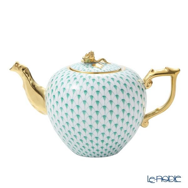 ヘレンド エカイユグリーン VHV-RI-X1 ティーポット 800ml 20606-0-09