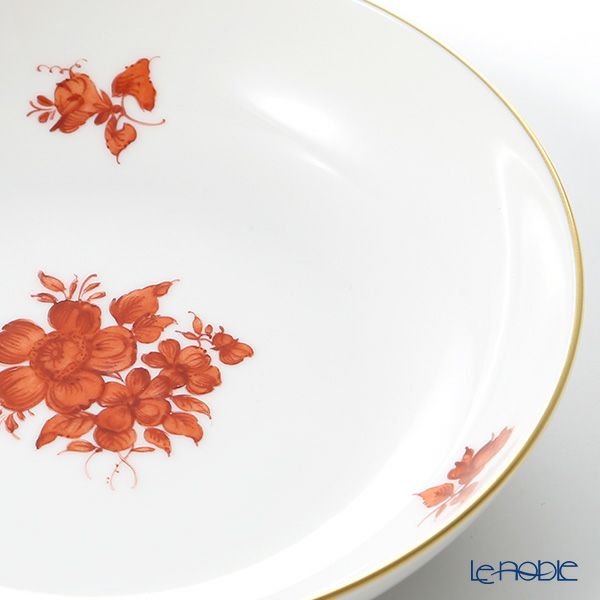 アウガルテン（AUGARTEN） マリアテレジア オレンジ（5098C） 野バラ ラウンドディッシュ 12.5cm（069）