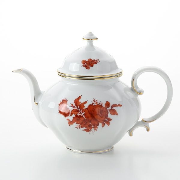 アウガルテン（AUGARTEN） マリアテレジア オレンジ（50982） バラ ティーポット1.2L （062モーツアルトシェイプ）