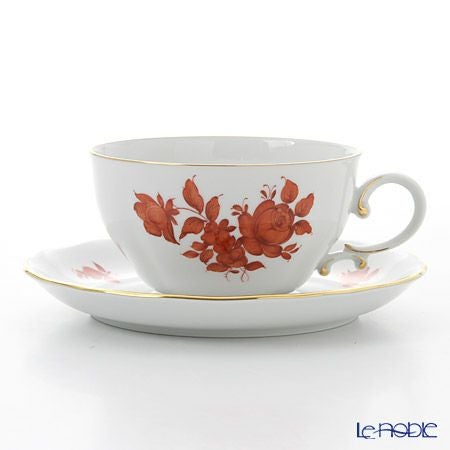 アウガルテン（AUGARTEN） マリアテレジア オレンジ（50982） バラ ティーカップ＆ソーサー 250ml（062）