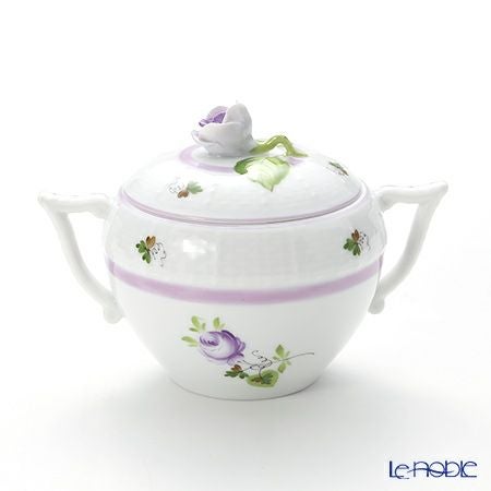 ヘレンド ウィーンのバラ ライラック 00472-0-09 シュガーポット ローズ 200ml