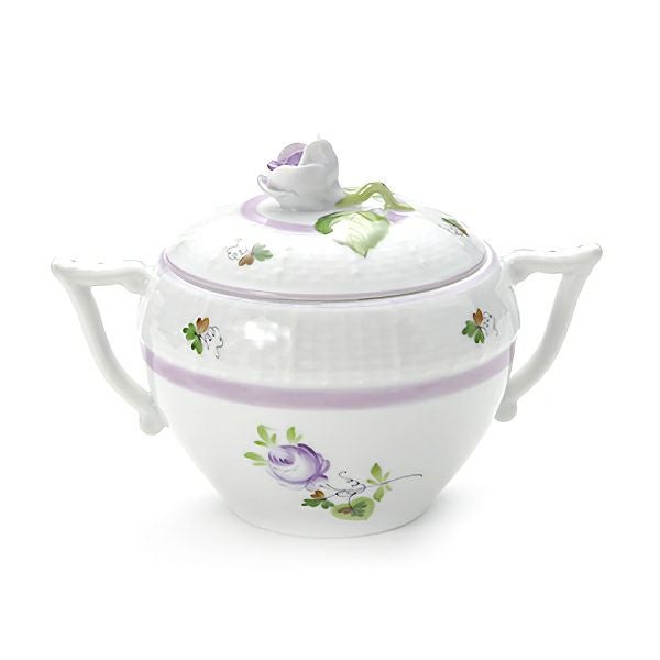 ヘレンド ウィーンのバラ ライラック 00472-0-09 シュガーポット ローズ 200ml