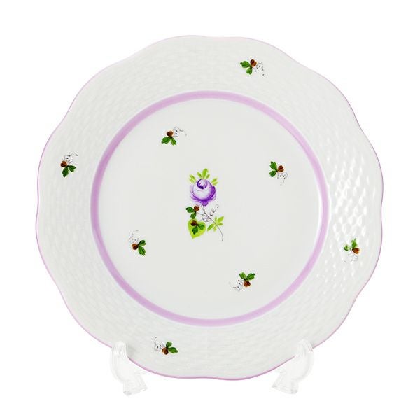 ヘレンド ウィーンのバラ ライラック 00517 プレート 19cm